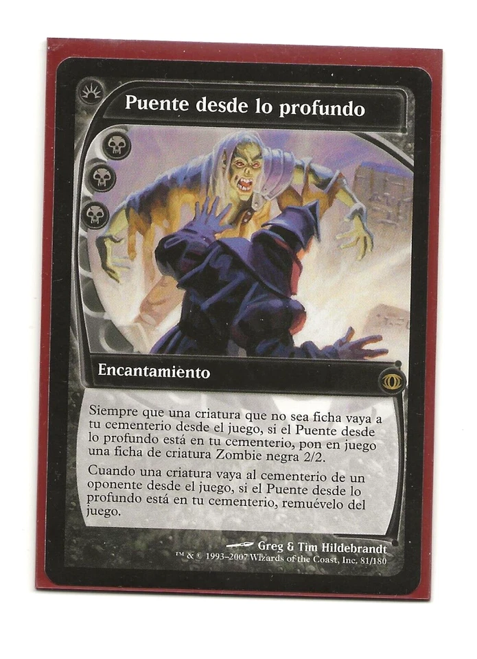 PUENTE DESDE LO PROFUNDO Magic Future Sight Español Bridge from Below MTG - Imagen 1 de 1