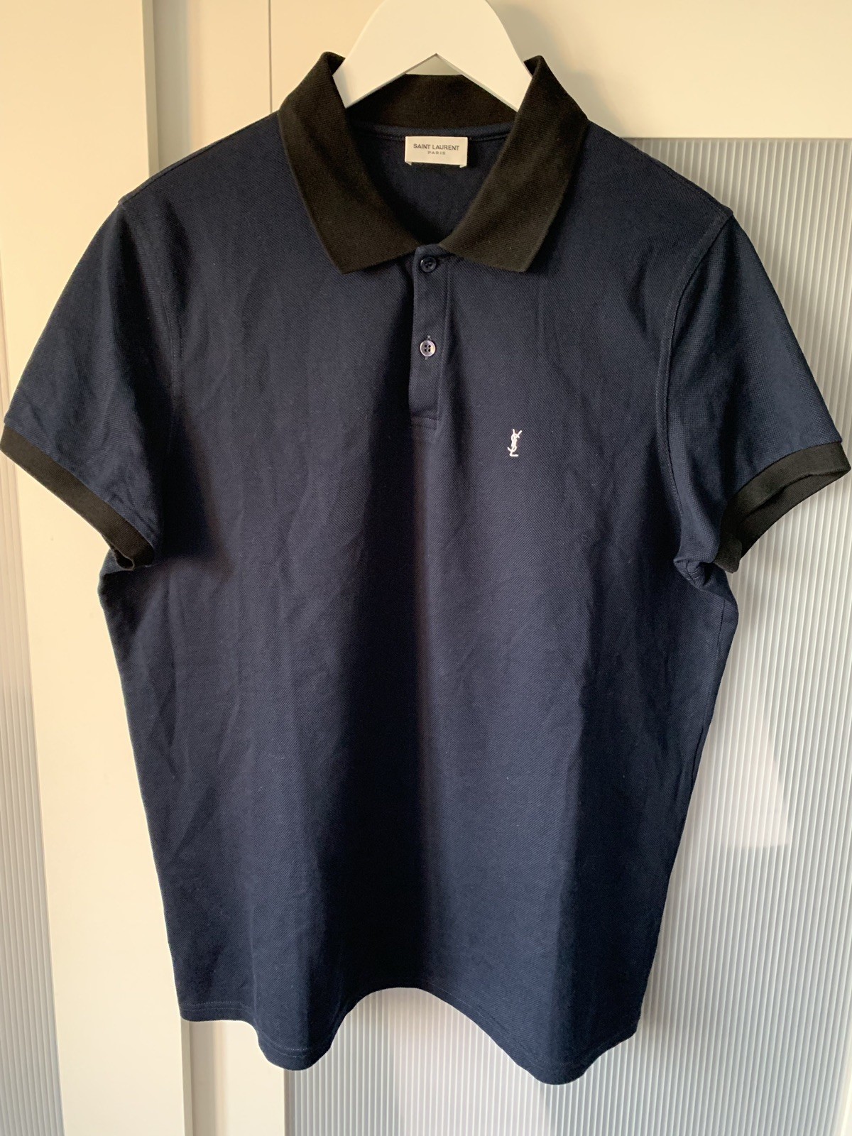 Polo classica SAINT LAURENT 458281 Y2TD1 100% autentica articolo raro