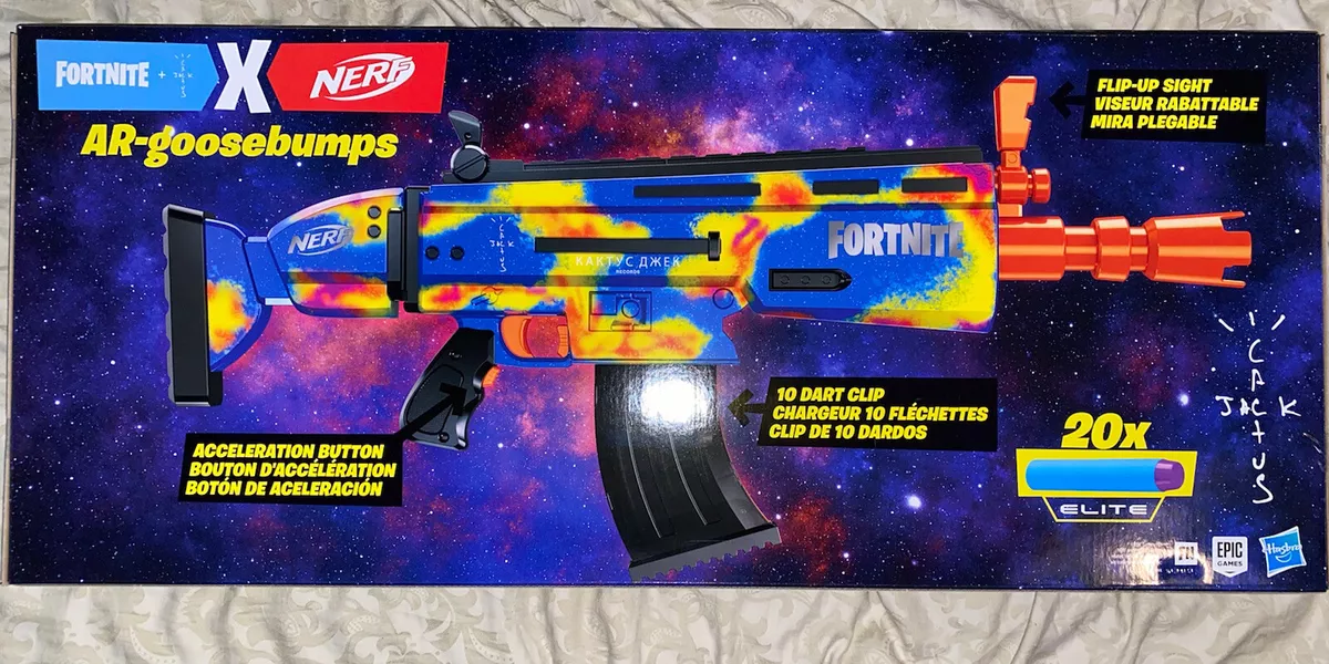 Travis Scott Cactus Jack Fortnite AR-Goosebumps Nerf Elite Dart Blaster - US