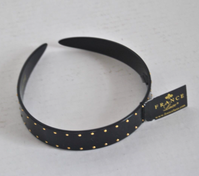 NWT FRANCE LUXE STUDDED ULTRACOMFORT HEADBAND BLACK HAIR  display picture 1