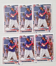 Brainer Bonaci RC 6-ct 2021 Bowman Draft (6) Boston Red Sox #BD-54 D2