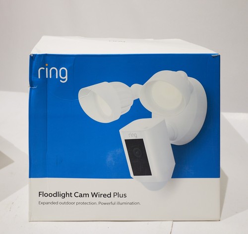 Ring Floodlight CAM Wired Plus SECURITY CAMERA -open box