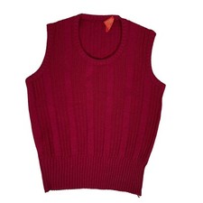 Vintage Sears Kings Road Mens Red Vest Size Medium