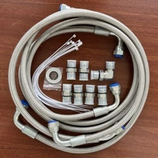 2006-10 GM Duramax/Allison Transmission Cooler Lines Kit SS Braided 6.6L Diesel