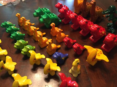 1 lego duplo zoo minifigure dinosaur T-Rex Triceratops Pteranodon Brachiosaurus 