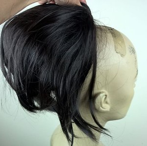 Off Black Fake Pony Tail Hair Bun Wedding Updo Extension Piece Fancy Dress New Ebay