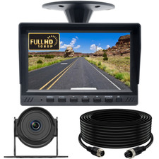 Car Backup Rear View Camera 4Pin 1080P System 7" Monitor Night Vision RV Truck