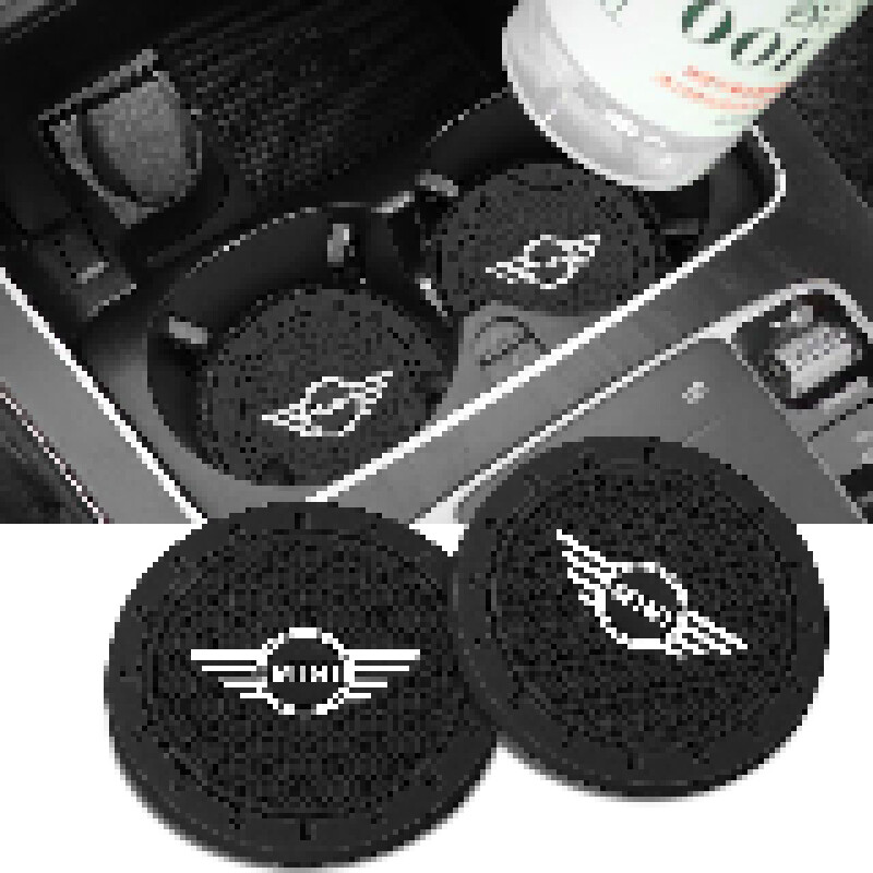 Car Cup Holder Universal Non-Slip Coaster Silicone Waterproof Pad for Mini Logo