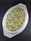 Vintage Pyrex Oval Casserole 945 C 22 Replacement lid ovenware White Green Verde