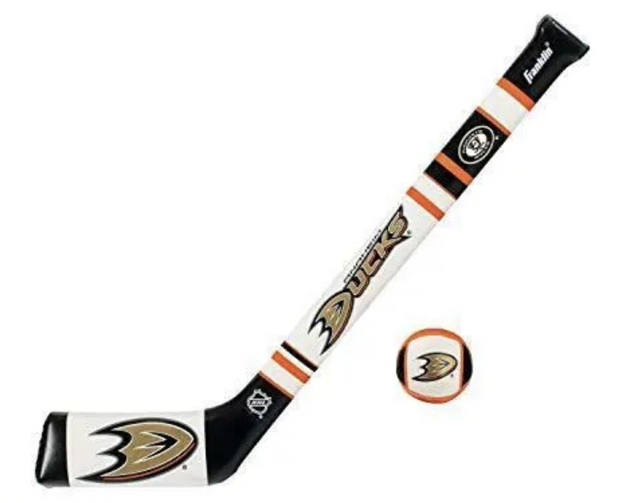 Franklin Sports Anaheim Ducks NHL Mini Soft Hockey Stick Set NHL Team Soft