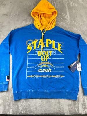 LA CHARGERS x Staple Pigeon NFL Distressed Vintage Wash Hoodie Size Large NEW