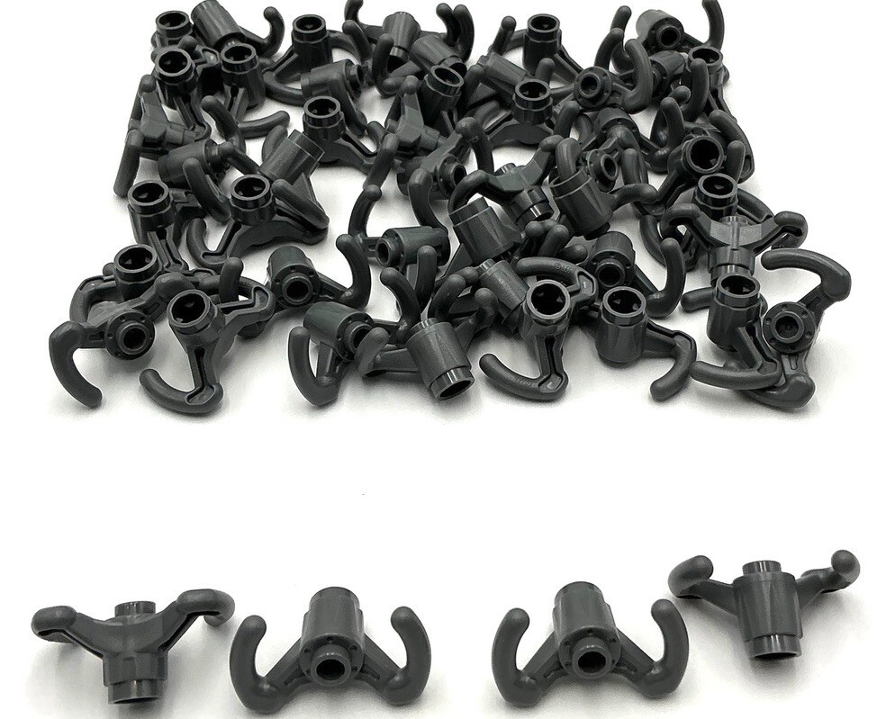 LEE MINHYUK ミニョクHOOK Japan MD フルセット Lego 50 New Dark Bluish Gray Hooks Grappling with Side Bars Parts