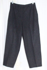 Vtg Pendleton Gray 100 Virgin Wool Slacks Lined Pants Womens M/L 32.5" x 26.5"