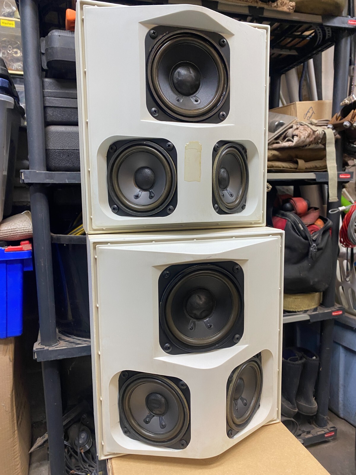 Atlantic Technology Model 254 SR Surround Speakers White eBay