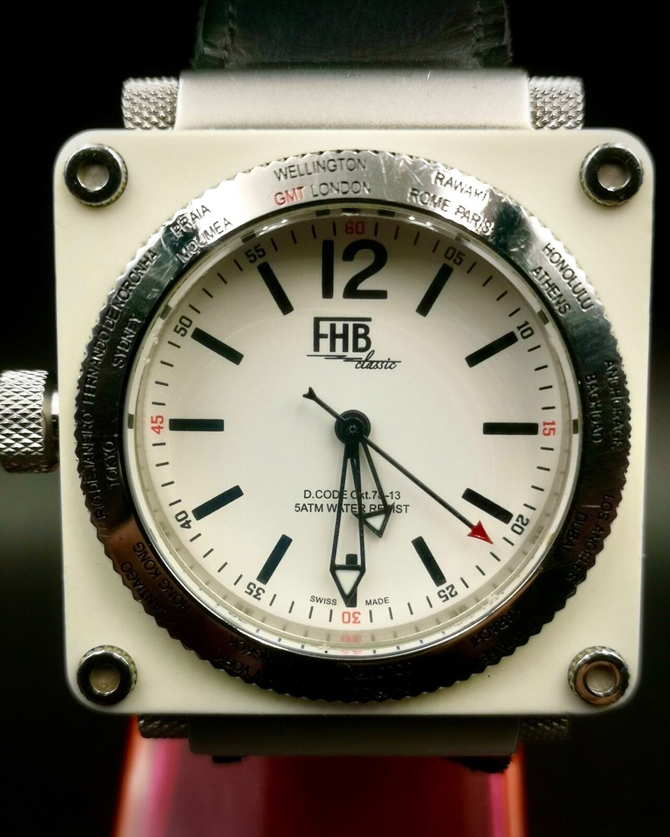 Vintage FHB (Felix Huber Basel) Classic Men's quartz watch. Swiss