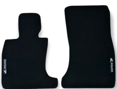 Front Car Floor Mats Velour For BMW 7 F01 Waterproof Black Carpet Liners New 2pc