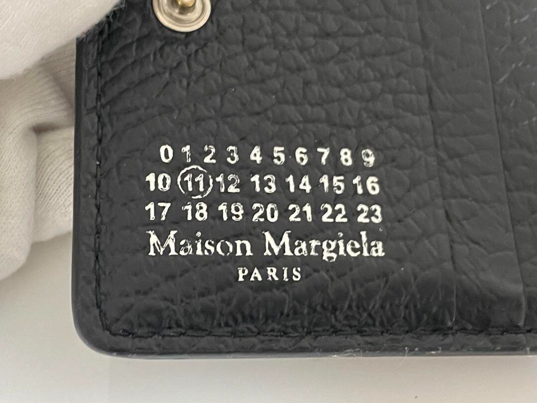 Maison Margiela 財布 MAISON Maison Margiela Bi-fold Wallet Leather Coin Purse black