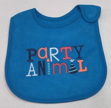 Carter's Birthday Bib for Boys Terry Cloth Party Animal One Size