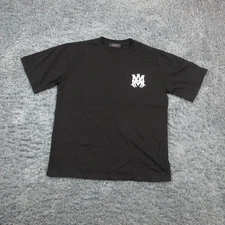 Amiri Shirt Mens Large Black Back Logo T-Shirt Cotton Made in USA Crewneck