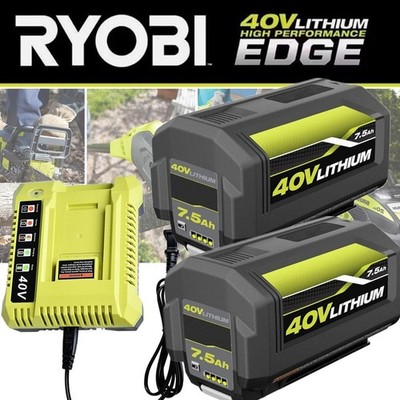 For RYOBI 40V OP4075A 40-Volt 7.5 Ah Lithium-Ion High Capacity Battery / Charger