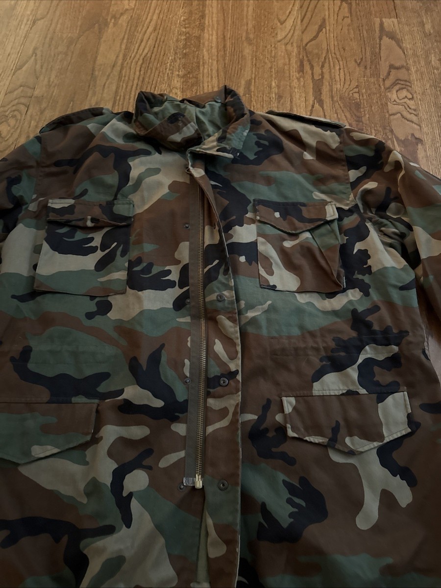 Vintage Croatian M65 Field Jacket Woodland Camo SZ XL Long | eBay