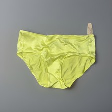 VINTAGE VICTORIAS SECRET NEON LIME SILKY SMOOTH NO SHOW FABULOUS PANTIES L NWT