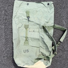 GI Military Heavy Duty Nylon Duffle Bag Rucksack Backpack USMC US Army Green
