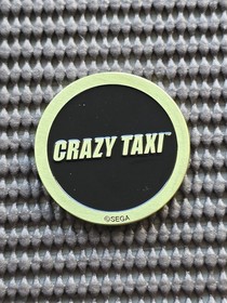 Crazy Taxi Sega Shop UK Coin Medal Exclusive Rare Promo GENESIS SATURN CD 32