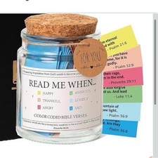 Color Coded Bible Verses Jar Christian Gift with Inspirational Verses