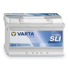 VARTA E43 Autobatterie, 72Ah 12V, Dynamic SLI, 572409068