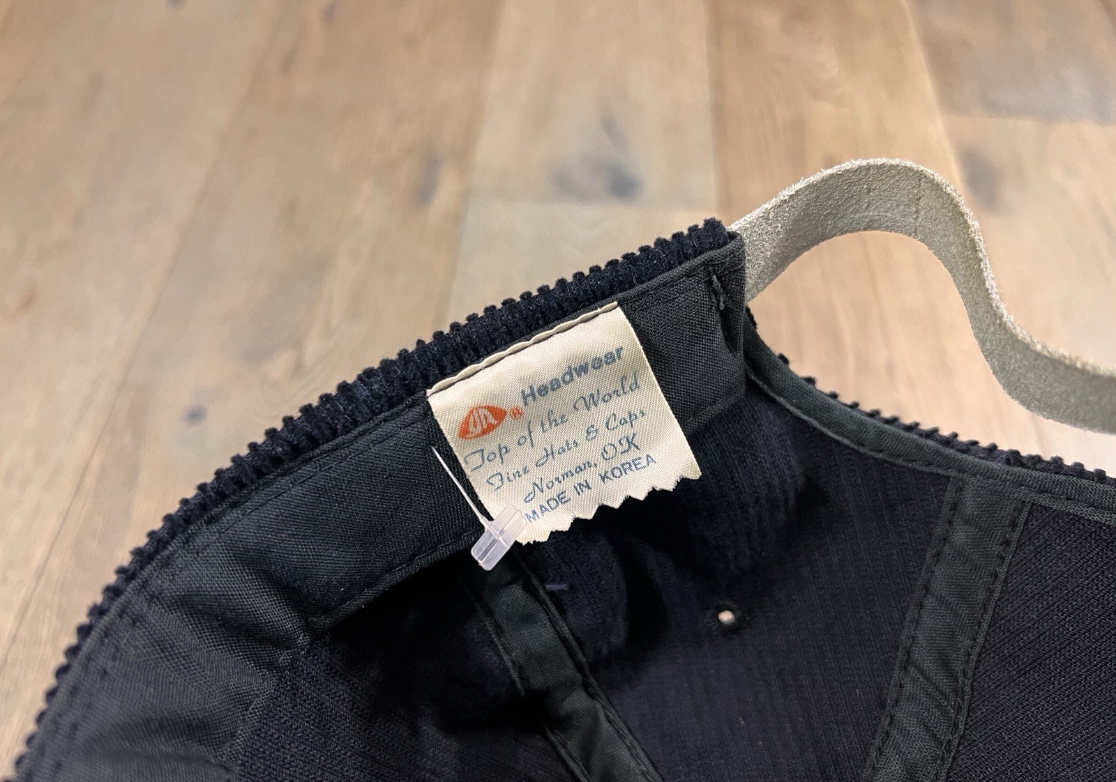 VTG 90s Oklahoma State University Cowboys YOUNGAN Corduroy Rope Hat Cap Strap