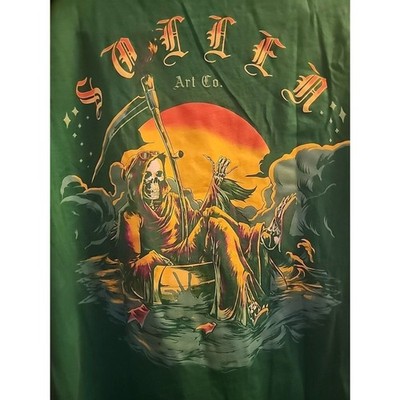 SULLEN CLOTHING TUBIN TATTOO ART BLUE PREMIUM Small T-SHIRT A107 NWT Excellent