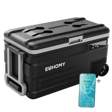 12 Volt Refrigerator, 80QT 75L 12V Fridge, Electric Cooler APP Control, 80 QT