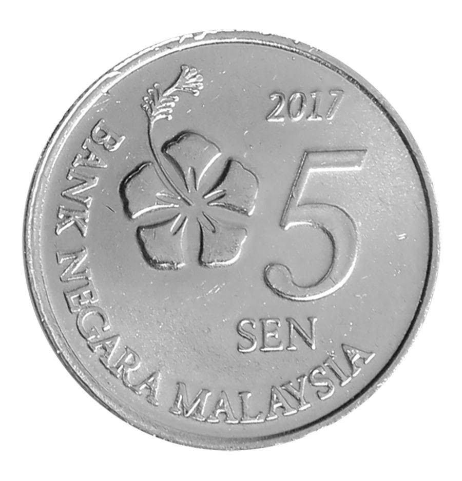 Malaysia 5 Sen, 2011-2023, KM #201, Mint | eBay