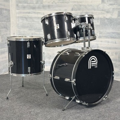 Used Percussion Plus 4pc Drum Set Black - Fair
