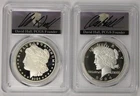 2024-S Morgan & Peace Dollar Set - PCGS PR70 DCAM FDOI Signed By David Hall