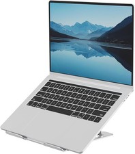 Fellowes Alumia™ Portable Laptop Stand – Silver – Height and Angle Adjust