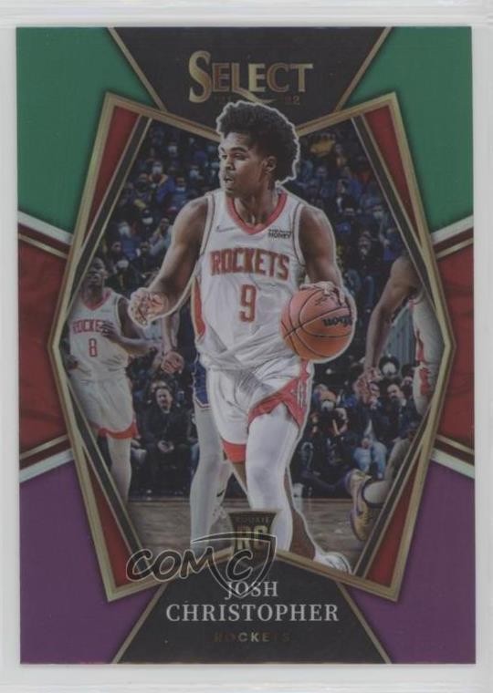 2021 Panini Select Premier Level Green White Purple Prizm Josh Christopher 1hs9