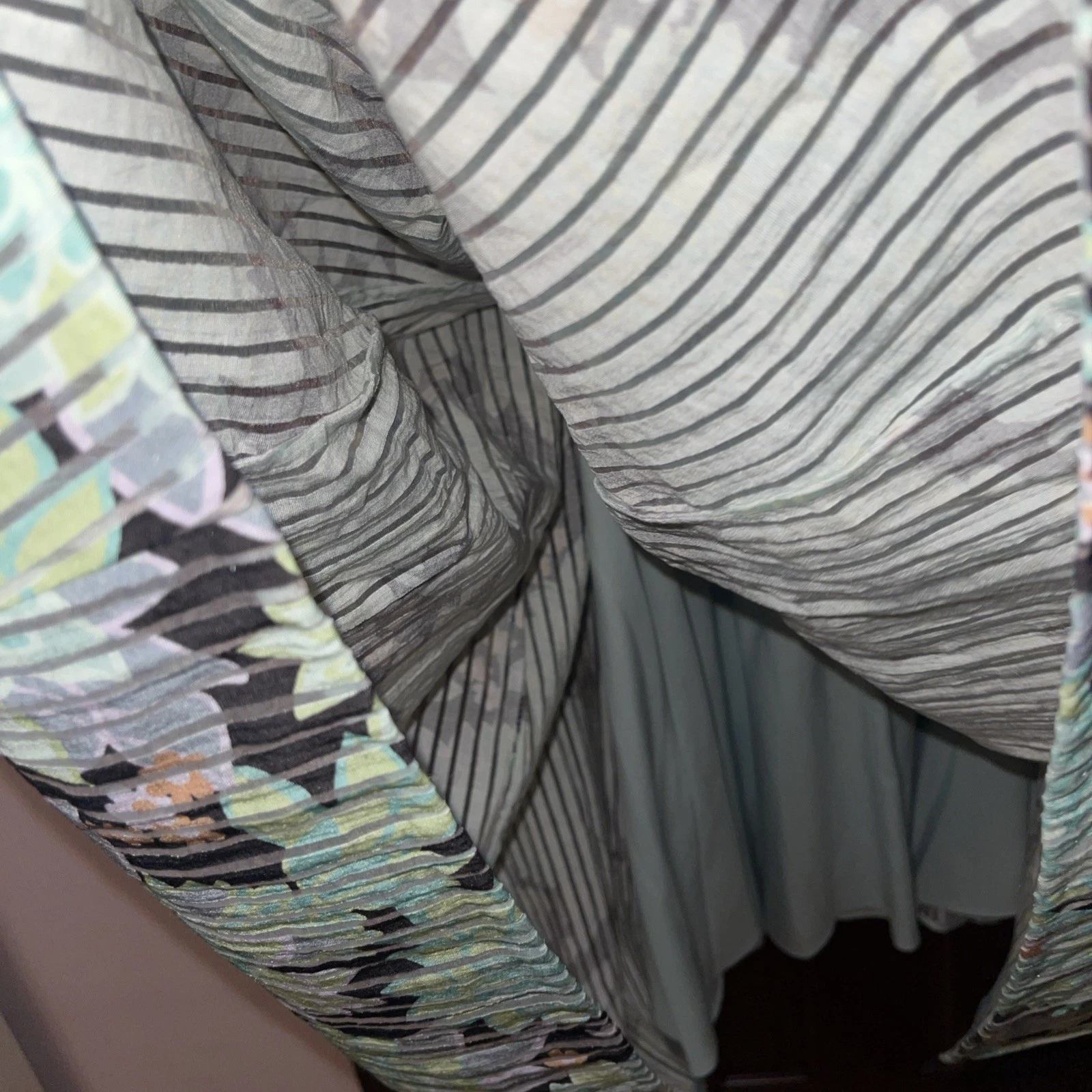 Abito midi Kate Spade verde dalia fiori burnout taglia 0 tasche gonna intera