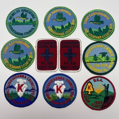 Boy Scouts of America Patch Susquehanna Council Camp Karoondinha Vintage 70s 80s
