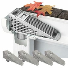 Wedge Downspout Gutter Guard for 5  Gutters   Prevents Clogs at Downspout, Le...
