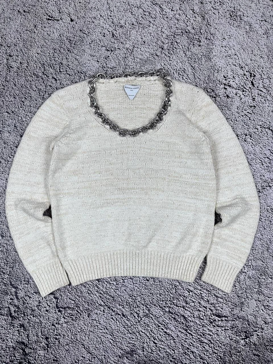 Bottega Veneta — Bottega Veneta Icon Chain Textured Sweater size M