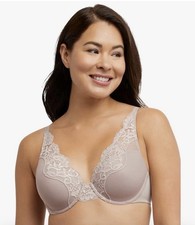 Bali One Smooth Full Coverage Lace Bra Comfort Underwear 40C Flexible Fit 0084