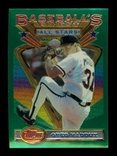 1993-94 Topps Finest: # 85 Greg Maddux Baseballs Finest Green EX-EXMINT