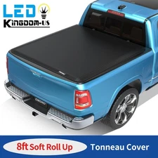 Roll-up Soft Tonneau Cover for 2003-25 Dodge Ram 1500 Classic 2500 3500 8ft Bed