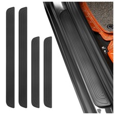 4PCS Car Door Sill Protector,Anti-Scratch Rubber Car Door Protector Edge Guards