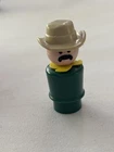 Fisher Price Little People Vintage Cowboy with Dark Green Body HTF FREE SHIP