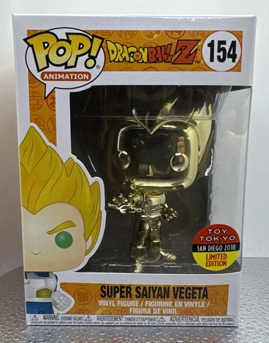 Funko Pop Super Saiyan Vegeta #154 Toy Tokyo SDCC Exclusive Dragon Ball Z Figure