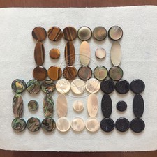 5 sets Saxophone real gemstone and real shell buttons inlays keys Accessories