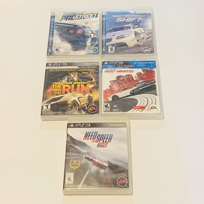 Lot of 5 Need for Speed: Shift ProStreet The Run Most Wanted & Rivals PS3 Tested